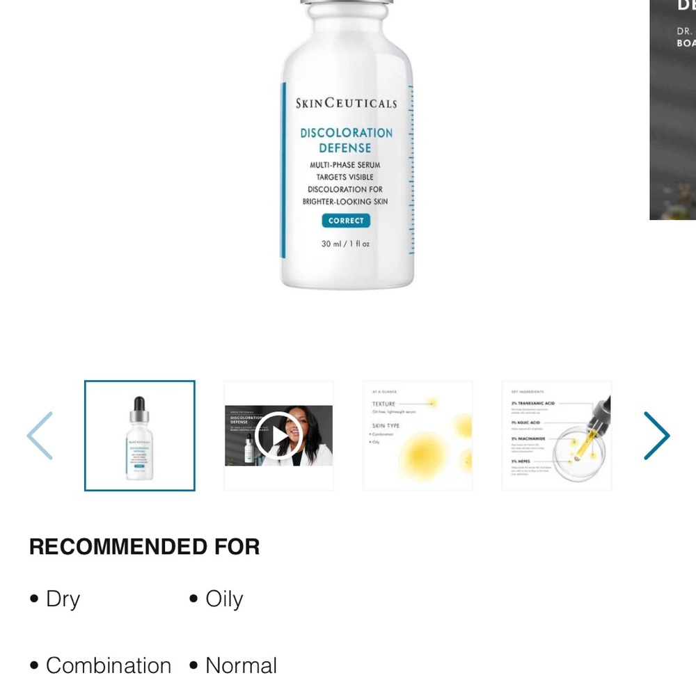 SkinCeuticals Discoloration Defense Serum - White Bottle